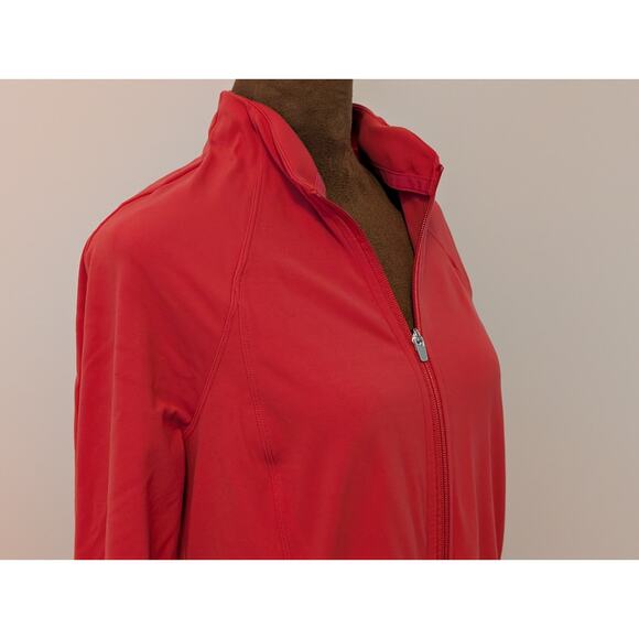 Athleta Full Zip Fitness Salutation Jacket - Women's Size L - Red Lychee - Picture 3 of 7